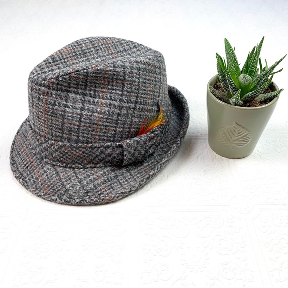 Vintage Wool Custom Made Bee Hat Fedora SZ 7 1/4 - Picture 6 of 7